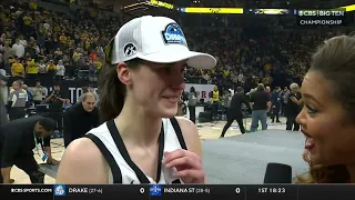 Caitlin Clark Interview, Named MOP In Winning 3rd STRAIGHT Big Ten Tournament Title | Iowa Hawkeyes