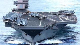 Der größte Flugzeugträger der Welt USS Gerald R. Ford in Aktion! US-Schiff