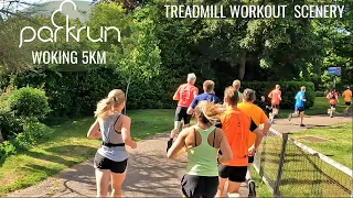 5KM Race Woking Parkrun | Virtual Run ASMR | Treadmill Workout Scenery