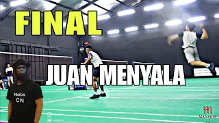 FINAL ! JUAN Alwi VS Dwiki Asghar. Siapa Yang Layak Jadi JUARA Tarung Bebas Badminton Mansion?