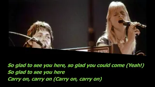 Paul McCartney & Wings - So Glad to See You Here - Lyrics [Album Back to the Egg - Wings]