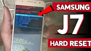 Samsung Galaxy J7 Hard Reset | Samsung J7 Password & Pattern Unlock | How to Hard Reset Samsung J7