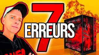 Les 7 Erreurs à ne PAS FAIRE sur votre PC 🔥🔥