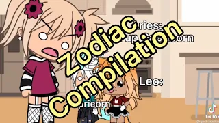 Zodiac TikTok Compilation #4 | Gacha life/club