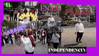 El enano araujo en la plaza de la independencia.