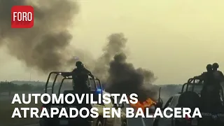 Balacera en Monterrey-Reynosa: Automovilistas quedan atrapados - Hora21