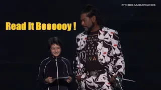 READ IT BOY ! - Christopher Judge Crowd Reaction - Best Moment at The Game Awards 2018