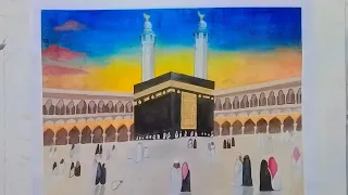 Mecca watercolor painting | Easy Drawing| Saniya artist