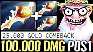 🔥 100.000 DMG WTF Sniper 3x RAPIER Build — 100% Best Hero Defense 25.000 Gold Comeback Dota 2 Pro