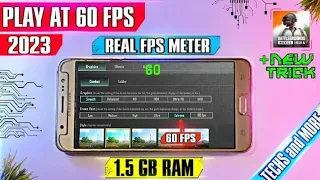 BGMI lag fix 60fps new trick 2023 | with FPS meter |Play BGMI 2.8 at 60 fps