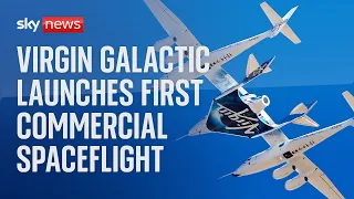 Virgin Galactic launch first commercial spaceflight