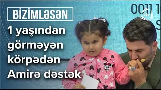 Hər kəsi göz yaşına boğan an: Görmə əngəlli balacadan yardım - Bizimləsən