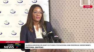 Auditor-General Tsakani Maluleke briefs media on Audit Outcomes