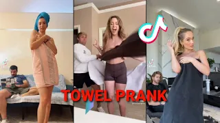 Towel prank on boyfriend challenge Tiktok compilation|Bad Michael Jackson #towelprank #suscribe