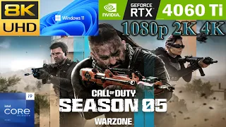 COD Warzone 2.0: RTX 4060 Ti 16GB | 1080p 2K 4K | Max Settings | PC Multiplayer Gameplay Benchmark