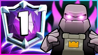 MY MAIN GOLEM DECK just REACHED RANK #1 IN CLASH ROYALE! 🏆