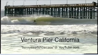 "Ventura Pier" CA. 4-7 foot wave faces - surfing