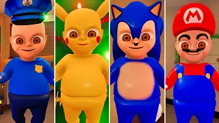 ALL Funny NEW Baby's, Police, Mario, Pikachu, Sonic, Spider-Man | Baby In Yellow