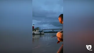 Pescador se assusta com 'animal misterioso' no Rio Madeira, em Porto Velho