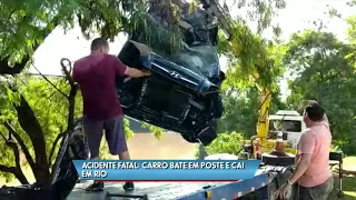 Acidente fatal: jovem embriagado perde controle do carro e cai no Rio de Piracicaba