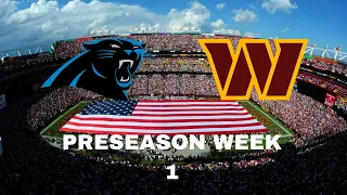 Washington Commanders vs Carolina Panthers Preseason Week 1 Highlights