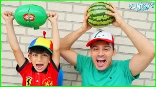 The Watermelon Toys  Challenge with Jason