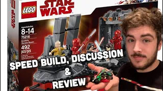 Lego 75216 Snoke's Throne Room Speed Build & Review