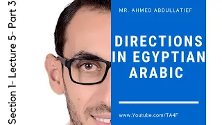 Direction in Egyptian Arabic