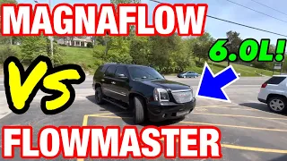 GMC Yukon 6.0L V8 DENALI: FLOWMASTER FLOW FX Vs 18" MAGNAFLOW!