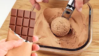 All You Need Is Milk and Chocolate! Delicious Chocolate Ice Cream WITHOUT CREAM!