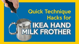 How to froth milk WITHOUT STEAM for Latte Art with IKEA hand milk frothing wand - SCIENCE DETAILS