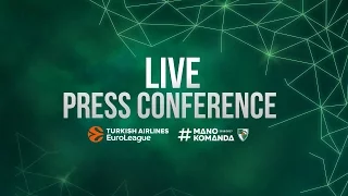 EuroLeague: Žalgiris Kaunas – EA7 Emporio Armani press conference