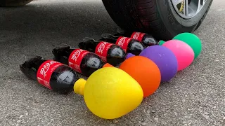 Experiment Car vs Coca Cola, Fanta, Mirinda Balloons | Crushing Crunchy & Soft Things by Car | 06