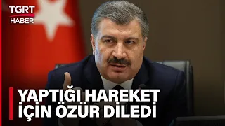 Sağlık Bakanı  Fahrettin Koca Yaptığı Hareket için Mecliste Özür Diledi - TGRT Haber