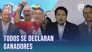 Alianza y Morena se declaran ganadores en Presidencia y gubernaturas