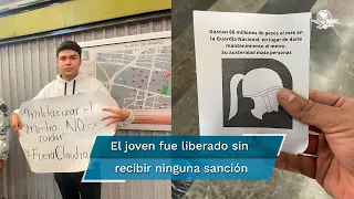 Suspenden a elementos de la Guardia Nacional por detener a manifestante en el Metro