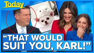 Sarah’s cheeky dig at Karl leaves hosts in stitches 😂 | Today Show Australia