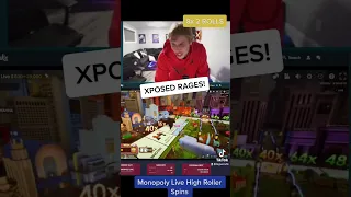 XPOSED RAGES ON MONOPOLY LIVE! #shorts #xposed #monopoly #bigwin #rage