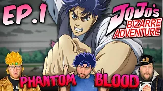 FIRST TIME WATCHING JoJo's Bizarre Adventure REACTION | E1 - Dio the Invader
