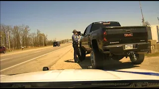 Arkansas State Police Traffic Stop - HWY 49 Jonesboro - Rolling Coal