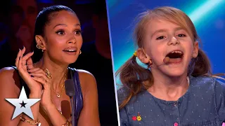 8-year-old Jessica's AMAZING ANIMAL IMPRESSIONS | Auditions | BGT 2022