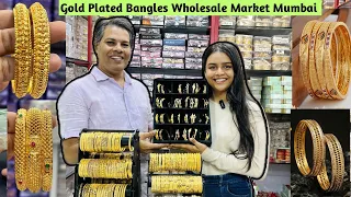 Bangles Manufacturers & Wholesalers Mumbai Bhuleshwar| Gold plated Bangles Wholesale Market #bangle