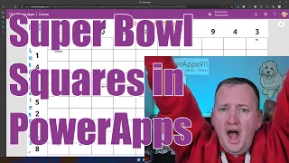 PowerApps Super Bowl Squares - Galleries, Sequence, With, Shuffle, and more