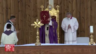 Pope Francis celebrated Sunday Mass with the Iraqi faithful in Erbil’s Franso Hariri Stadium