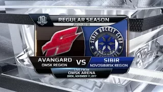 Sibir 0 Avangard 1, 17 November 2017 Highlights