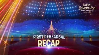 Recap of the first rehearsals - Junior Eurovision Song Contest 2021