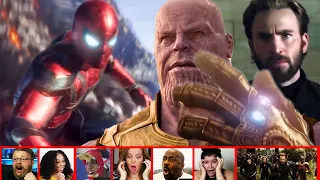 Reactors Reaction To THANOS Captain America & Spider-Man In Avengers Infinity War| Mixed Reactions