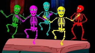 Paanch Chote Skeletons पांच छोटे स्केलेटोन्स | New Spooky Scary Skeleton Song By Teehee Toli