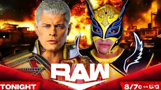 Cody Rhodes vs Rey Mysterio WWE Undisputed Universal Championship RAW - Full Match