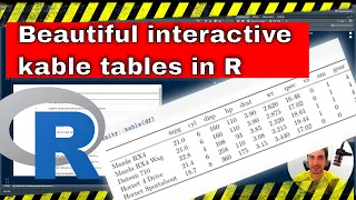 Create beautiful table in R | Interactive data vi | R tutorial for beginners | kable example